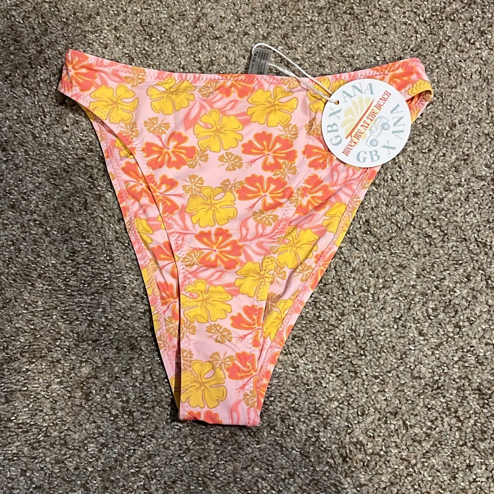 Grey bandit maui bikini bottoms: size small